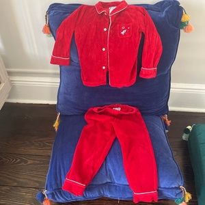 *Excellent condition* Jacadi pajamas top and pants 2Y velvet
